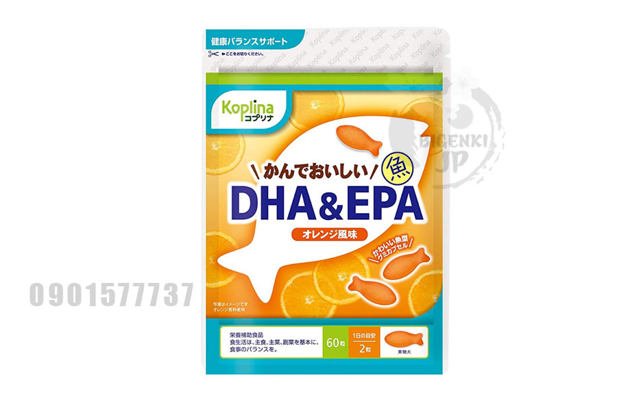 Kẹo dẻo bổ sung DHA EPA VITAMIN cho trẻ em Koplina Nhật Bản