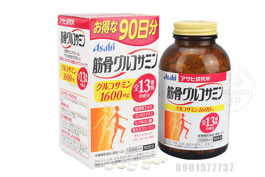 Thuốc xương khớp Glucosamine Chondroitin Asahi Nhật Bản
