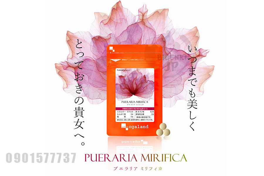 Viên uống bổ sung nội tiết tố nữ Pueraria Mirifica Ogaland Nhật